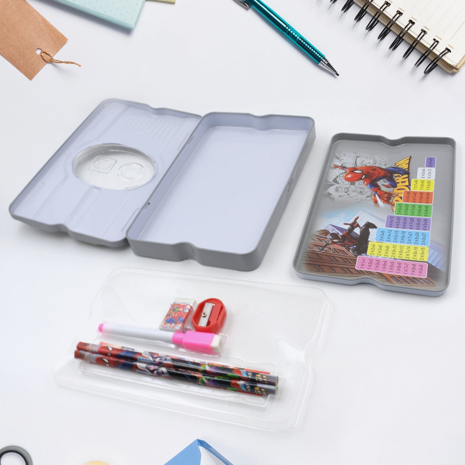 4137 Big Cartoon Printed Metal Compass Box, Pencil Case With Sharpner, Eraser, Pencil, Marker & Scale for Kids Stationery Compass Box, Stationery Gift for School Kids Compass, Pencil Box, Birthday Return Gift for Kids (6 Pc Set) 4137 Big Cartoon Printed Metal Compass Box, Pencil Case With Sharpner, Eraser, Pencil, Marker & Scale for Kids Stationery Compass Box, Stationery Gift for School Kids Compass, Pencil Box, Birthday Return Gift for Kids (6 Pc Set)